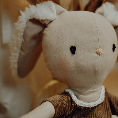 Doudou Lapin GABY - Fait Main - Personnalisable