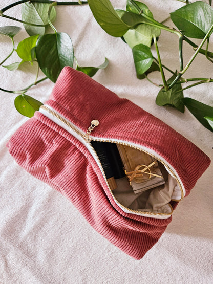 Trousse de toilette Gabriel - Velours Côtelé - Personnalisable