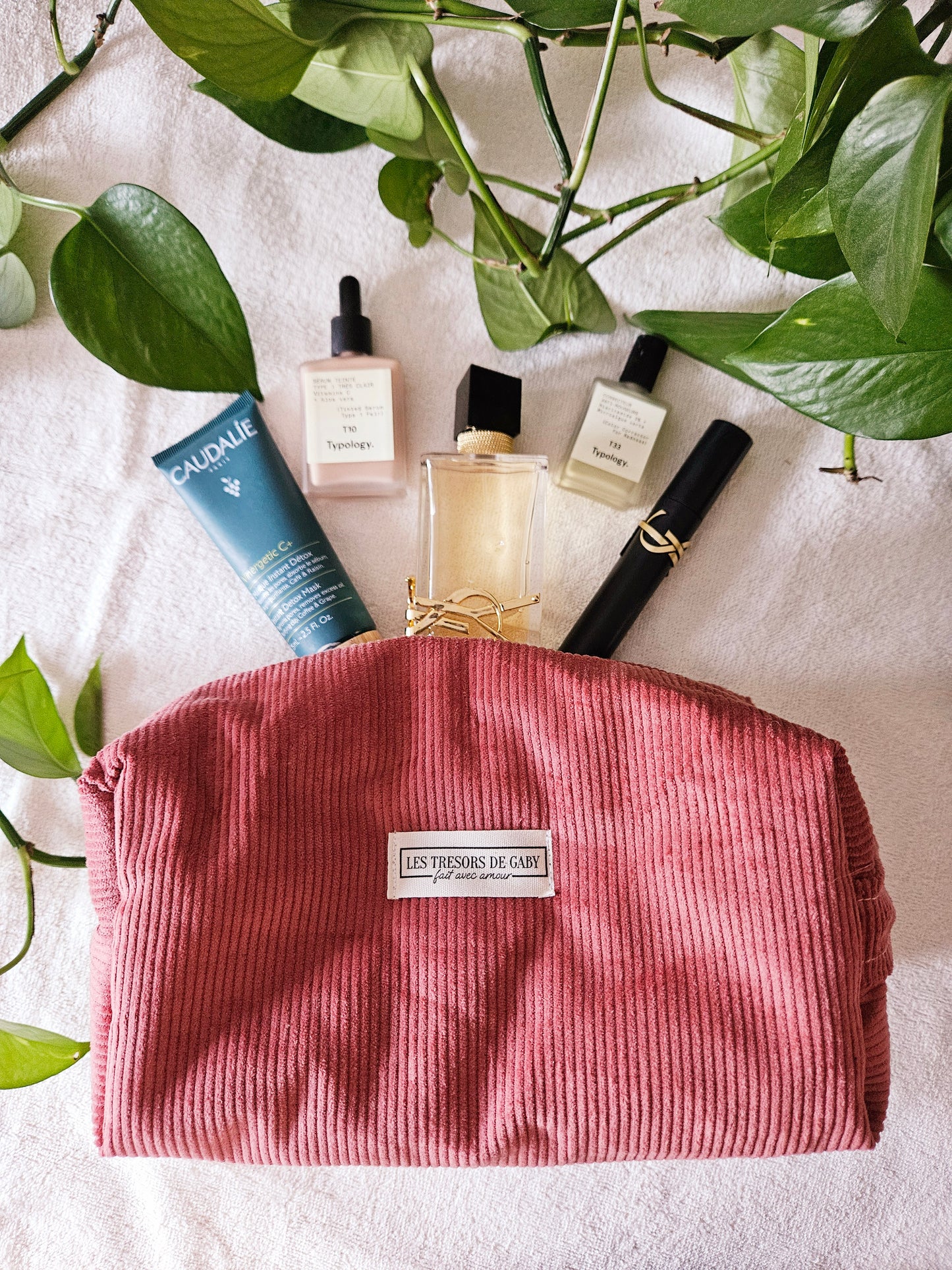 Trousse de toilette Gabriel - Velours Côtelé - Personnalisable