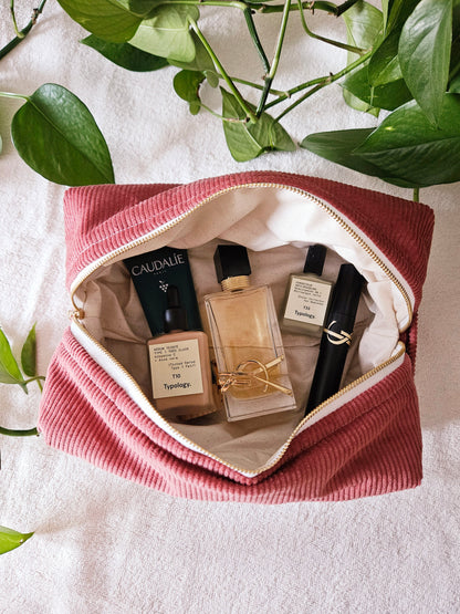 Trousse de toilette Gabriel - Velours Côtelé - Personnalisable