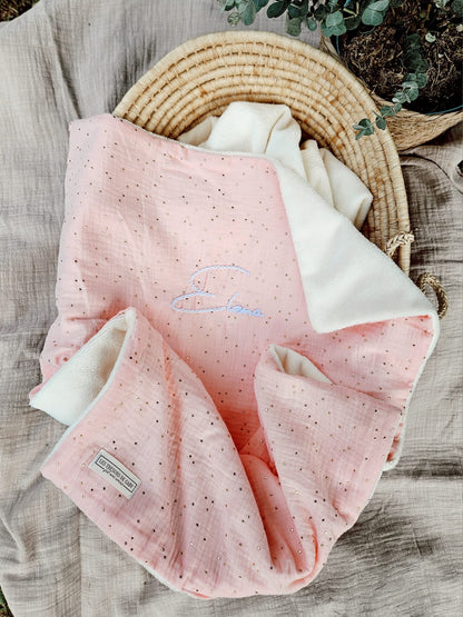 Couverture Personnalisable Malia Printemps/Été - Double Gaze de Coton Etoilé