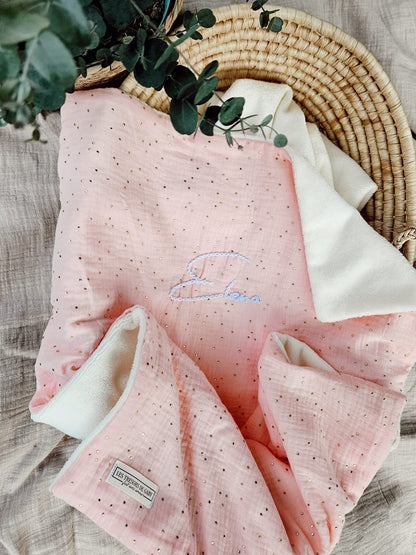 Couverture Personnalisable Malia Printemps/Été - Double Gaze de Coton Etoilé