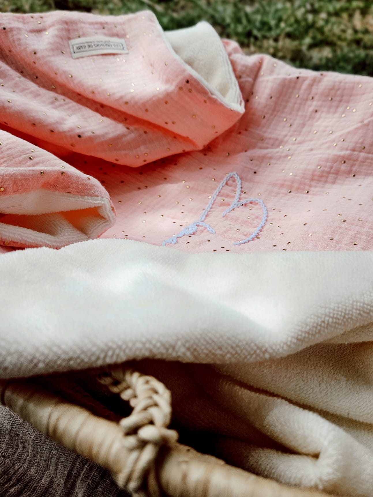 Couverture Personnalisable Malia Printemps/Été - Double Gaze de Coton Etoilé