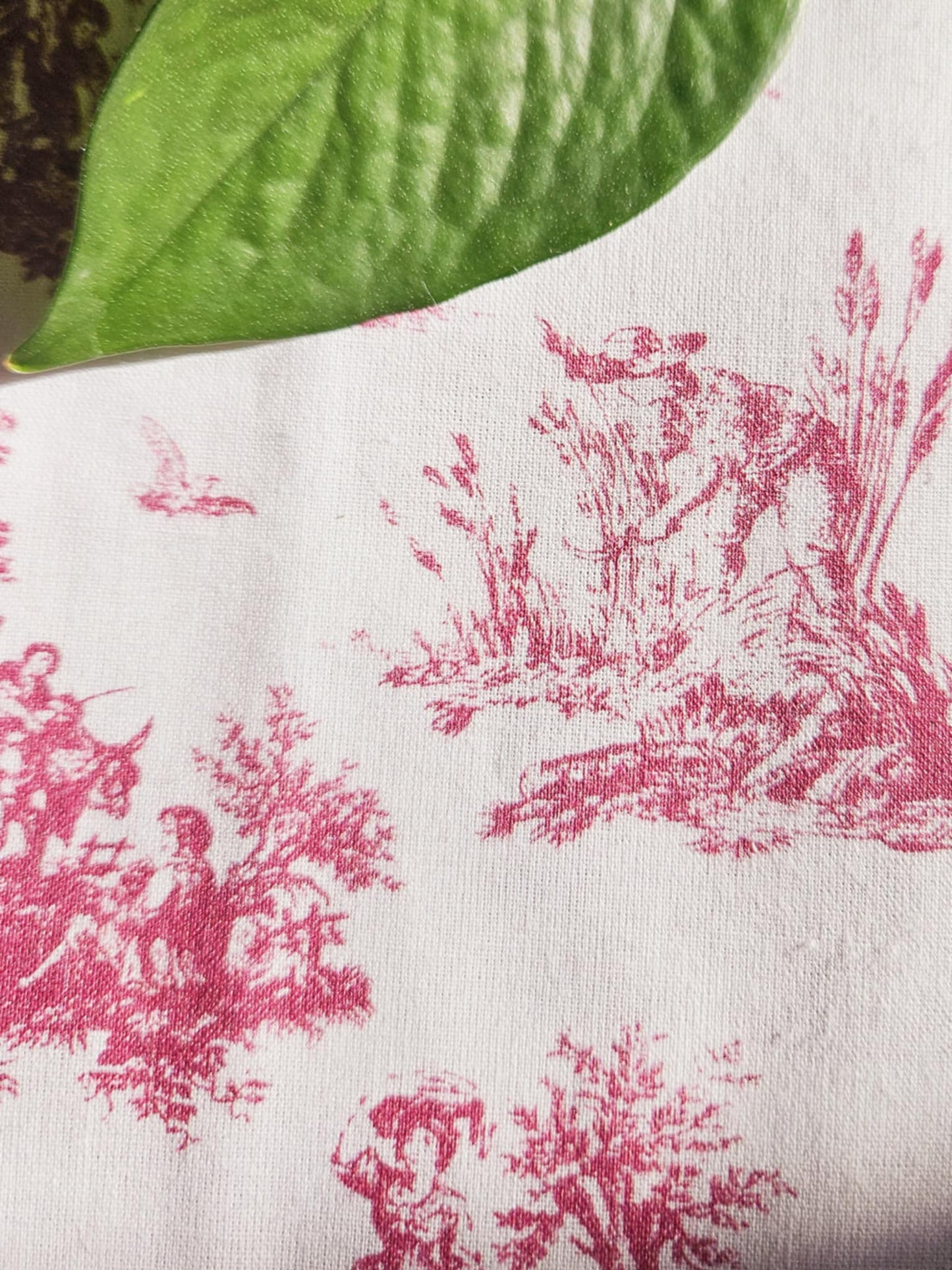 Trousse de toilette et soins Morgann - Toile de Jouy - Personnalisable