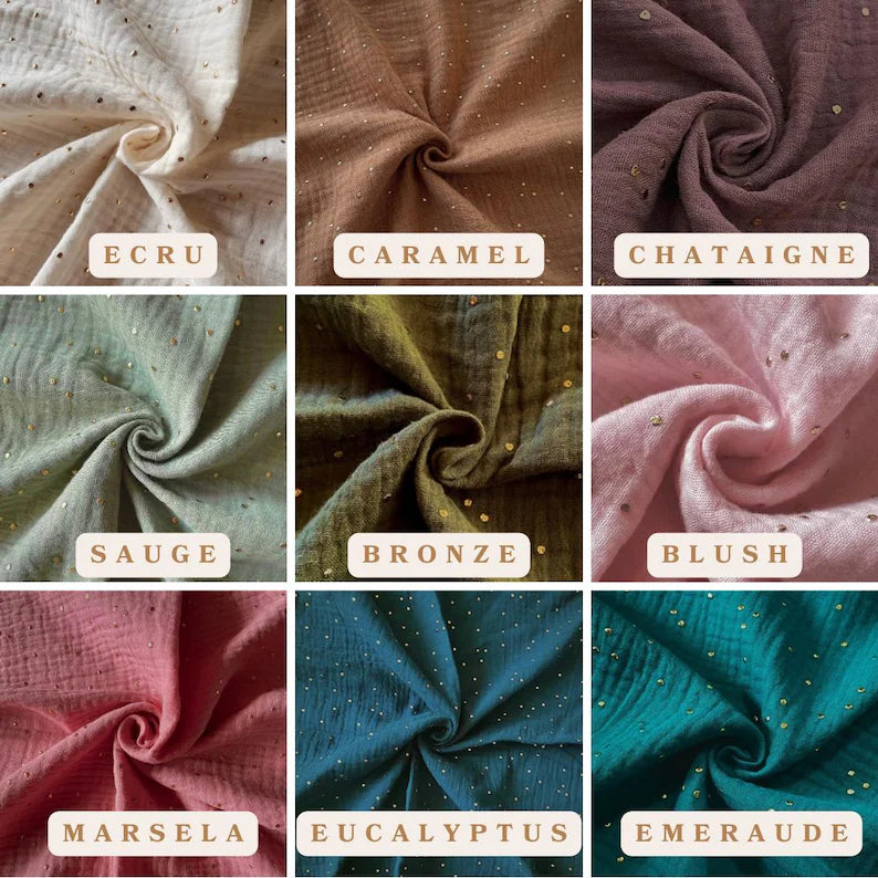 Couverture Personnalisable Malia - Double Gaze de Coton Etoilé