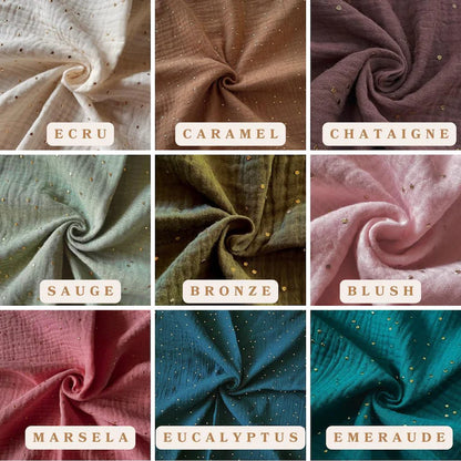 Couverture Personnalisable Malia - Double Gaze de Coton Etoilé