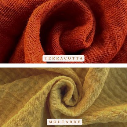 Couverture Personnalisable Raphaël - Double Gaze de Coton Uni