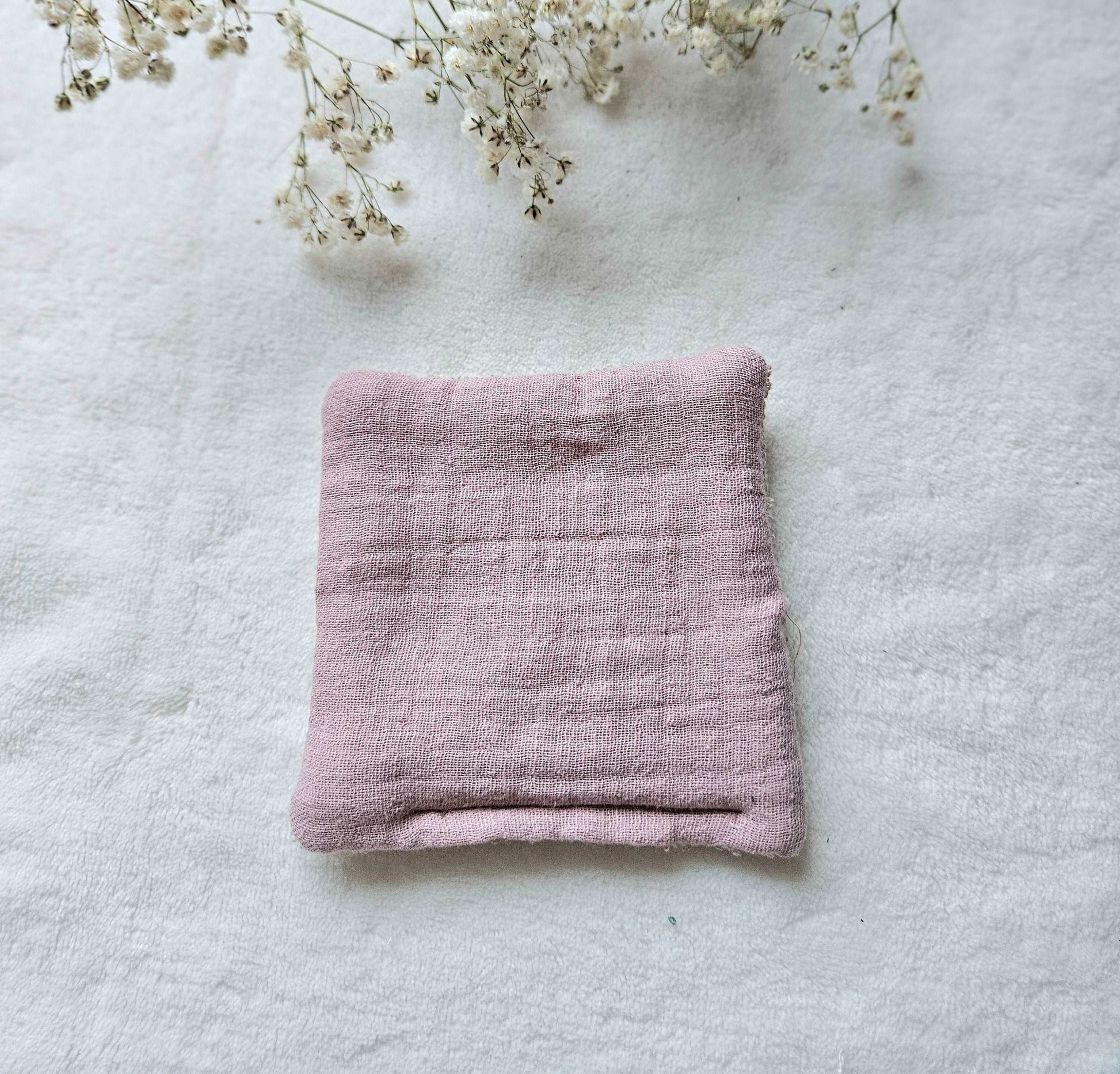 Cotons réutilisables pour maman et bébé - Rose - Lot de 7 - Les Trésors de Gaby