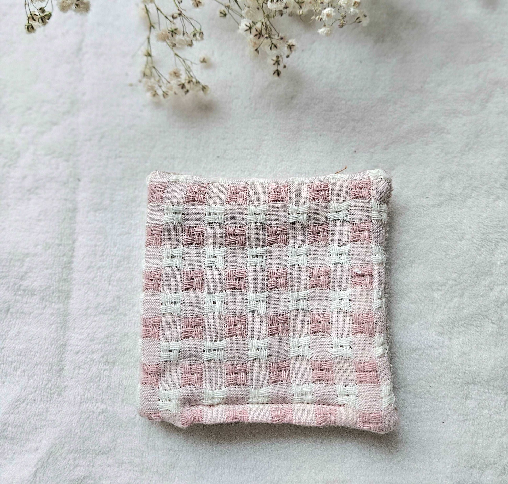 Cotons réutilisables pour maman et bébé - Rose - Lot de 7 - Les Trésors de Gaby